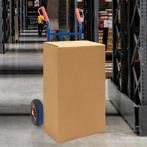 vidaXL Hand Trolley Blauw en Rood 57 x 46 x 113 cm Staal, Verzenden, Nieuw