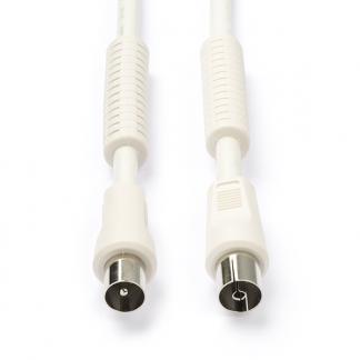 Coax kabel - Nedis - 3 meter (Digitaal, 120 dB, Wit), Informatique & Logiciels, Pc & Câble réseau, Envoi