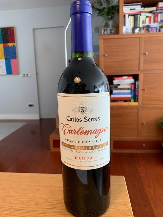 1970 Carlos Serres, Carlomagno - 125 Aniversario - Rioja, Verzamelen, Wijnen