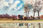 Spaanse school (XX) - Campamento gitano, Antiek en Kunst