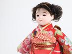 Ichimatsu Doll by Yasutomi () – Girl in Red Kimono with