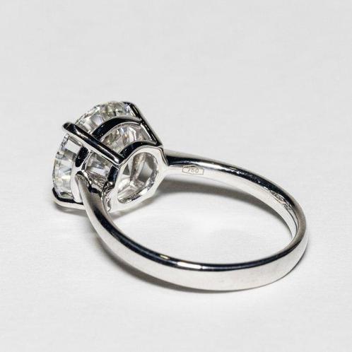 Zonder Minimumprijs - Verlovingsring - 18 karaat Witgoud -, Handtassen en Accessoires, Antieke sieraden
