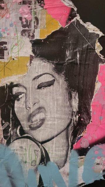 lasveguix (1986) - Amy WineHouse Pop Art, Antiquités & Art, Art | Peinture | Moderne