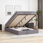 vidaXL Ottoman bed met matras 140x200cm kunstleer grijs, Verzenden, Nieuw