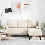 vidaXL Bankstel Linnen 173 x 131 x 67 cm Stof, Huis en Inrichting, Zetels | Zetels, Verzenden, Nieuw
