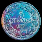 België. Leopold I. 5 Francs 1847 / Pos A / 699.601 ex /, Postzegels en Munten