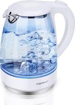 Aigostar Glazen Waterkoker - 1,7L - Blauw LED - 2200W - Wit, Verzenden, Nieuw