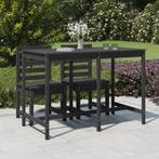 vidaXL Tuintafel 159,5x82,5x110 cm massief grenenhout grijs, Tuin en Terras, Tuintafels, Verzenden, Nieuw