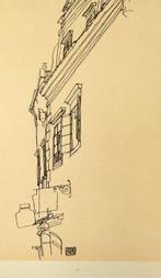 Egon Schiele (1890-1918) - Alte Giebelhäuser in Krumau