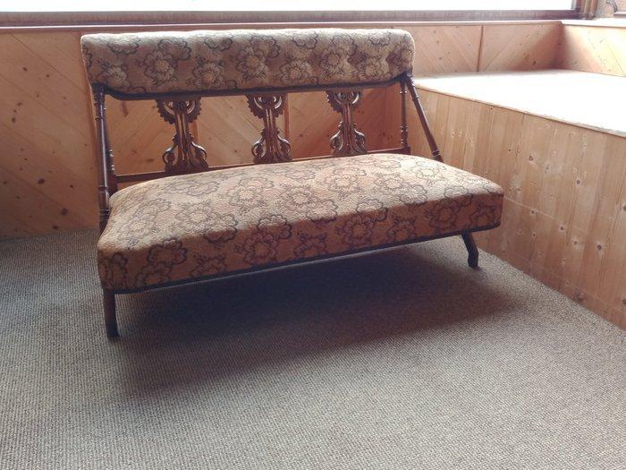 Sofa - Mahonie - Antiek Franse bank, Antiquités & Art, Antiquités | Autres Antiquités