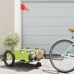 vidaXL Fietstrailer oxford stof en ijzer groen, Fietsen en Brommers, Verzenden, Nieuw