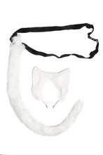 Haarband Furry Oren Staart Set Wit Kat Poes Vos Diadeem Dons, Kleding | Dames, Ophalen of Verzenden, Nieuw