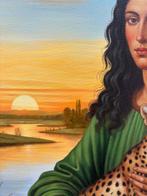 Valentin - Guépard en Égypte, Antiek en Kunst, Kunst | Schilderijen | Modern