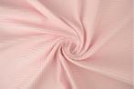 10 meter wafelstof - Baby roze - 150cm breed, 200 cm of meer, Nieuw, 120 cm of meer, Roze