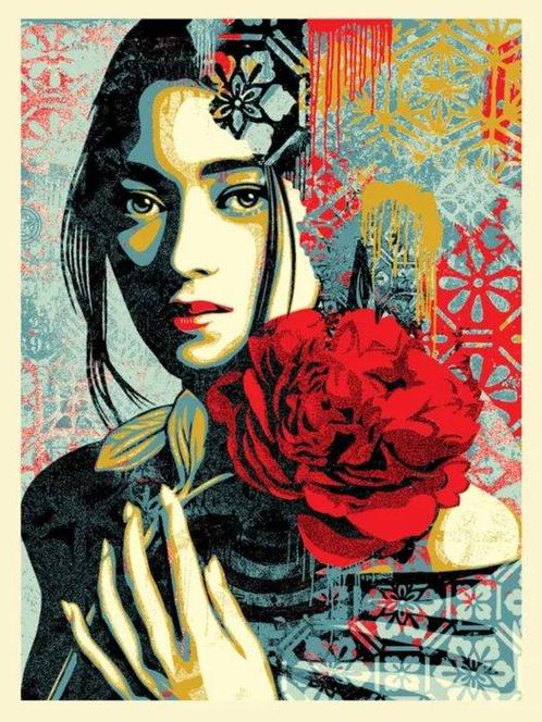 Shepard Fairey (OBEY) (1970) - Incarnation (Color), Antiek en Kunst, Kunst | Schilderijen | Modern