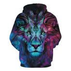 Hoodie Sweater Trui met Kap (Medium) - Dark Lion Print