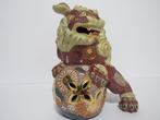 Ornement Tamajishi en Kutani ware, talisman - Japon (Sans