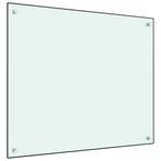 vidaXL Spatscherm keuken 70x60 cm gehard glas wit, Antiek en Kunst, Verzenden