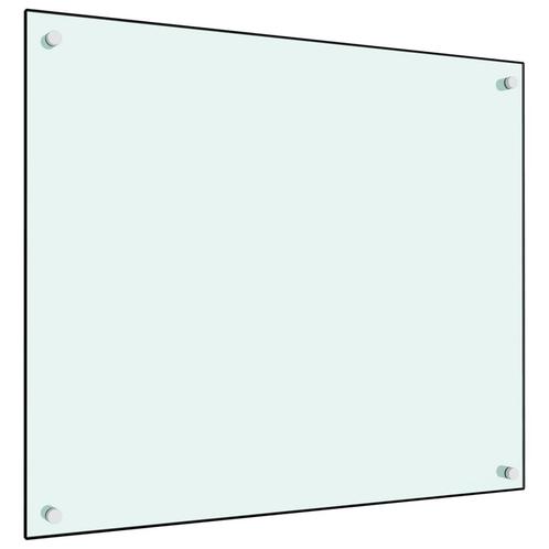 vidaXL Spatscherm keuken 70x60 cm gehard glas wit, Antiek en Kunst, Antiek | Keukengerei, Verzenden