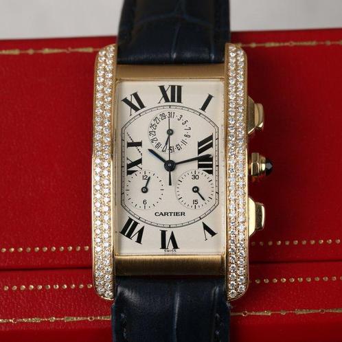 Cartier - Tank Américaine - 1730 - Unisex - 2000-2010, Bijoux, Sacs & Beauté, Montres | Hommes