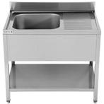 Spoeltafel | ECO | RVS | 1 Spoelbak (Links) + Afdruipvlak |, Zakelijke goederen, Horeca | Keukenapparatuur, Verzenden, Nieuw in verpakking