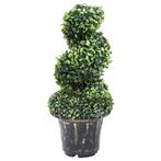 vidaXL Kunstplant met pot buxus spiraal 59 cm groen, Verzenden