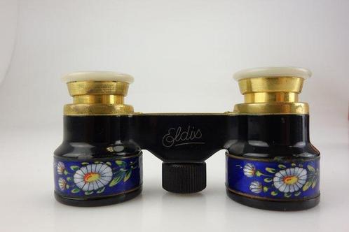 Jumelles de théâtre - Rodenstock ELDIS blaues Emaille Blume, Verzamelen, Foto-apparatuur en Filmapparatuur