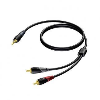 Tulp naar jack 3.5 mm kabel | Procab | 20 meter, Audio, Tv en Foto, Audiokabels en Televisiekabels, Verzenden