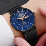 Kwarts Uurwerk Heren - Anoloog Luxe Horloge voor Mannen, Verzenden, Nieuw, Lige