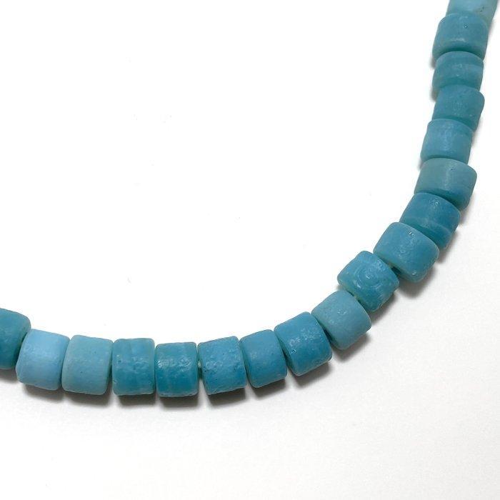 Oud-Burmees, Samon Valley Oudwetse Glas Halsketting Kralen, Antiek en Kunst, Antiek | Overige Antiek