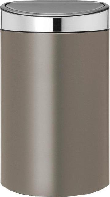Brabantia Touch Bin 40 Liter Platinum / Matt Prullenbakken beschikbaar voor biedingen