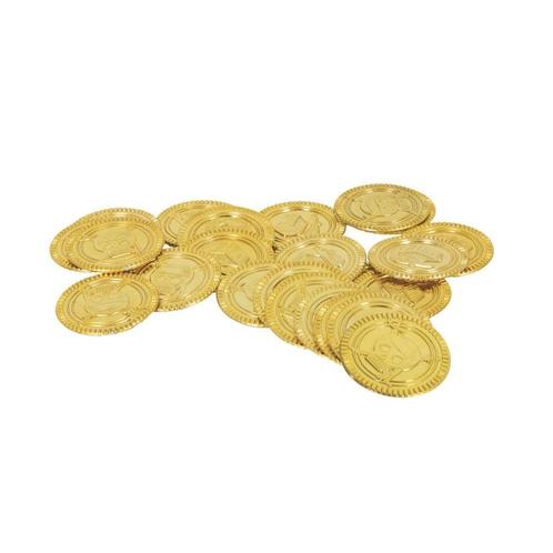 Uitdeelcadeautjes Piraten Munten Plastic 3cm 30st, Hobby en Vrije tijd, Feestartikelen, Nieuw, Verzenden