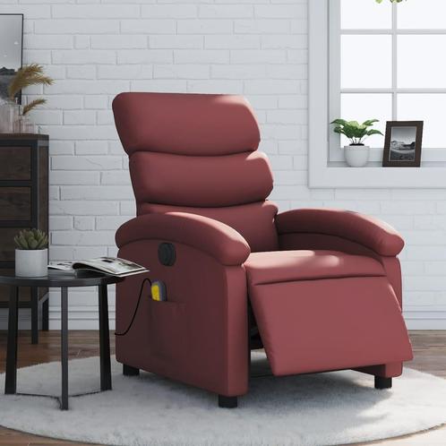 vidaXL Fauteuil de massage inclinable Ã©lectrique rouge, Maison & Meubles, Fauteuils, Neuf, Envoi