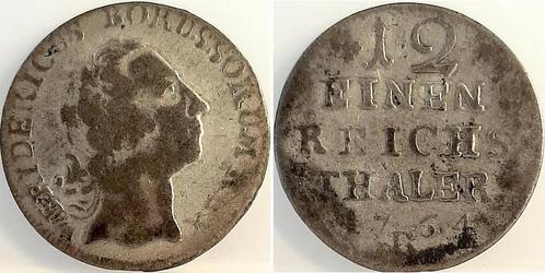 Duitsland 1/12 taler, daalder Preussen Pruisen 1764, Bres..., Postzegels en Munten, Munten | Europa | Niet-Euromunten, België