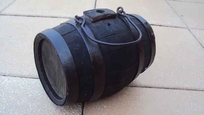 Baril - ancien petit baril tonneau maritime ou poudriére, Antiquités & Art, Curiosités & Brocante