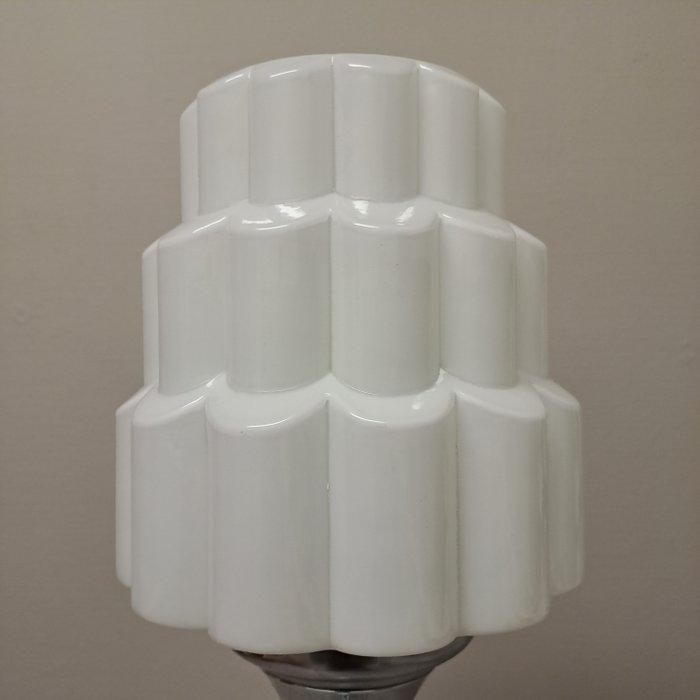Lampe - gratte-ciel - verre au lait - Lampe de table (63 cm, Antiquités & Art, Curiosités & Brocante