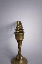 Judaica - Menorah - Laiton - Seven-branch - 28,5 cm - 1 kg