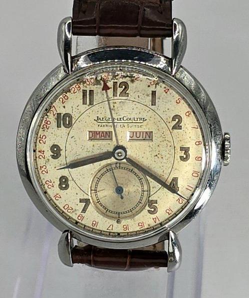 Jaeger LeCoultre - Stahl Armbanduhr - Kalenderkomplikation -, Handtassen en Accessoires, Horloges | Heren