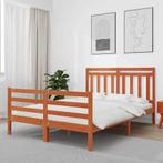 vidaXL Bedframe met hoofdeinde Wasbruin 150 x 200 cm, Huis en Inrichting, Slaapkamer | Bedden, Verzenden, Nieuw