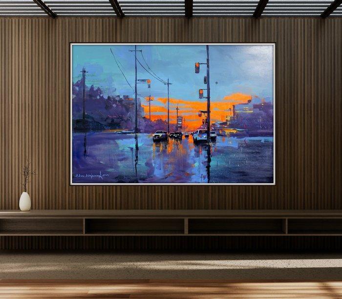 Adam Wajerczyk - City Lights XL, Antiek en Kunst, Kunst | Schilderijen | Modern