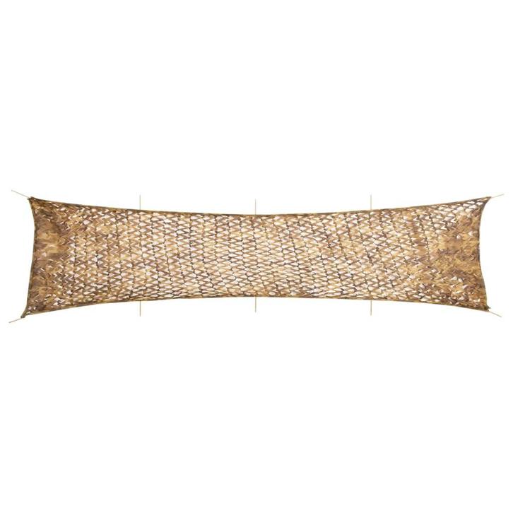 vidaXL Camouflagenet met opbergzak 809x207 cm zandkleurig, Sport en Fitness, Schietsport-accessoires, Nieuw, Verzenden