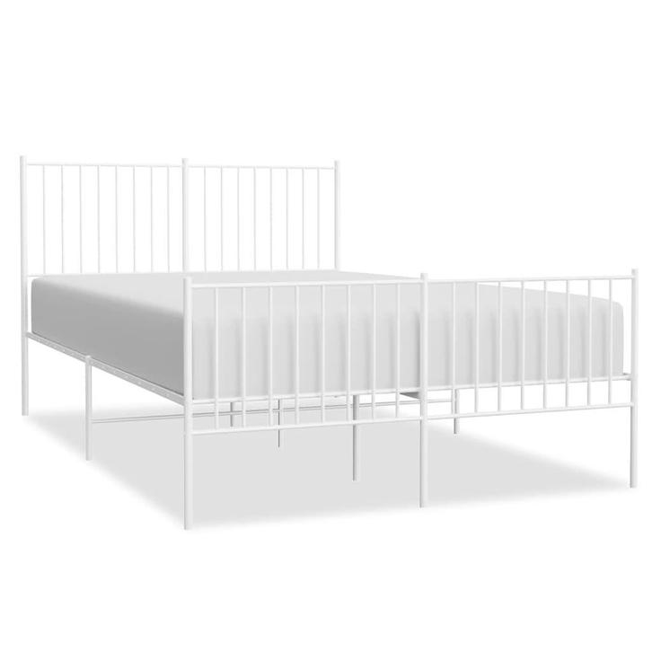 Robuust Wit Bed 135x190 | OP = OP | 40% Voordeel!, Huis en Inrichting, Slaapkamer | Bedden, 190 cm of minder, Wit, Nieuw, Metaal
