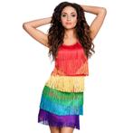 Charleston Jurk Dames Regenboog, Kleding | Dames, Verzenden, Nieuw