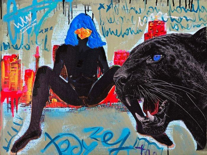 TedyZet - Urban Totem, Antiek en Kunst, Kunst | Schilderijen | Modern