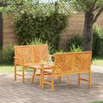 vidaXL Tuin loungeset 3 pcs Bruin Massief Acacia Hout, Tuin en Terras, Verzenden, Nieuw, Loungeset