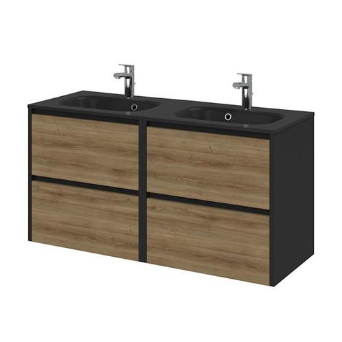 Tiger Reverse Meubelset 120 cm met 4 lades Chalet eik - Mat, Doe-het-zelf en Bouw, Sanitair, Bad, Nieuw, Ophalen of Verzenden