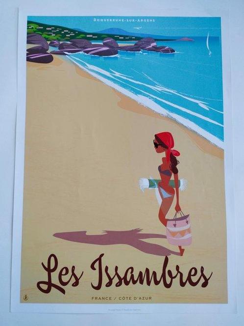 Monsieur Z - original Travel Poster Les Issambres French, Antiek en Kunst, Kunst | Tekeningen en Fotografie