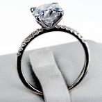 Zonder minimumprijs - Verlovingsring - 14 karaat Witgoud -