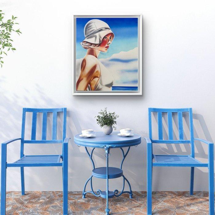 Brooklyn - On the beach, Antiek en Kunst, Kunst | Schilderijen | Modern