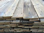 Barnwood planken en oude gebinten van oude schuur, sfeerhout, Plank